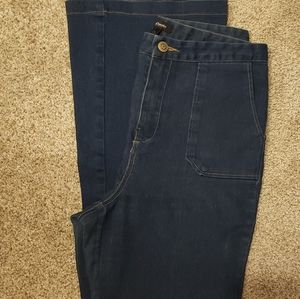 High-Waist Bell Bottom Flare Jeans